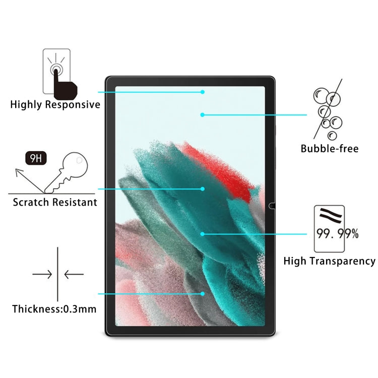 9H 0.3mm Explosion-proof Tempered Glass Film, For Samsung Galaxy Tab A11+ / A10+ / A9+, For Samsung Galaxy Tab A11 / A10 / A9, For Samsung Galaxy Tab Active6 / Active5, For Galaxy Tab Active5 Tactical Edition
