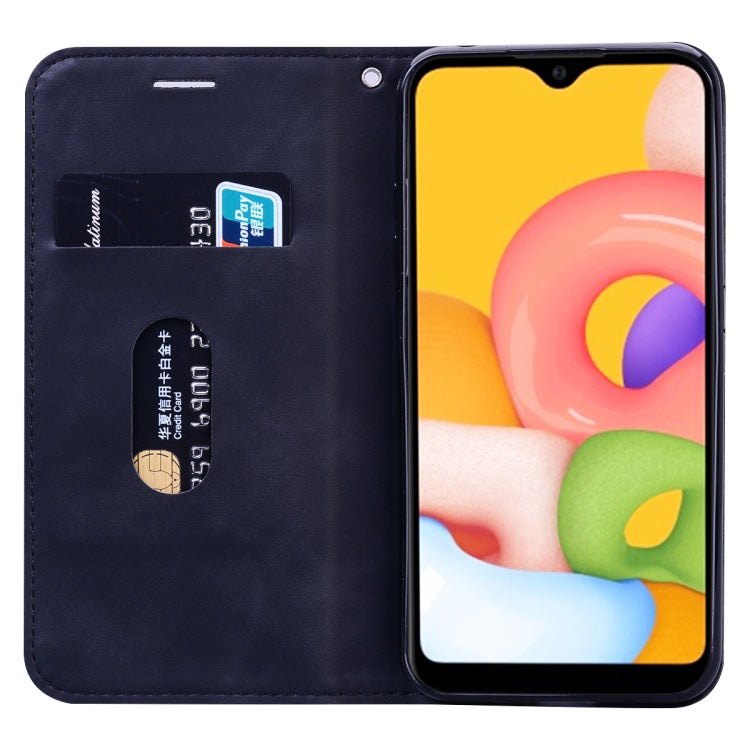 Frosted Business Magnetic Horizontal Flip PU Leather Case with Holder & Card Slot & Lanyard, For Samsung Galaxy A01, For Samsung Galaxy A7 (2018), For Samsung Galaxy A10, For Samsung Galaxy A10s, For Samsung Galaxy A11, For Samsung Galaxy A20s         ...