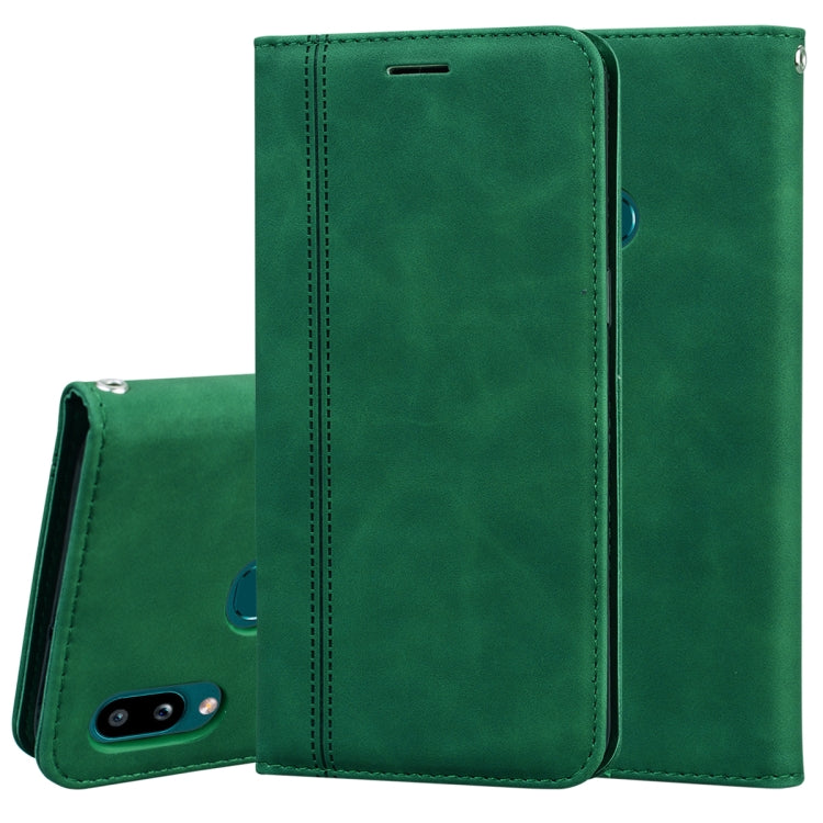 Frosted Business Magnetic Horizontal Flip PU Leather Case with Holder & Card Slot & Lanyard, For Samsung Galaxy A01, For Samsung Galaxy A7 (2018), For Samsung Galaxy A10, For Samsung Galaxy A10s, For Samsung Galaxy A11, For Samsung Galaxy A20s         ...