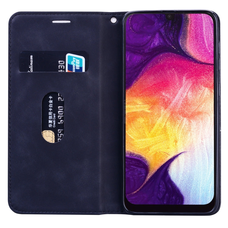 Frosted Business Magnetic Horizontal Flip PU Leather Case with Holder & Card Slot & Lanyard, For Samsung Galaxy A50, For Samsung Galaxy A51, For Samsung Galaxy A70, For Samsung Galaxy A71