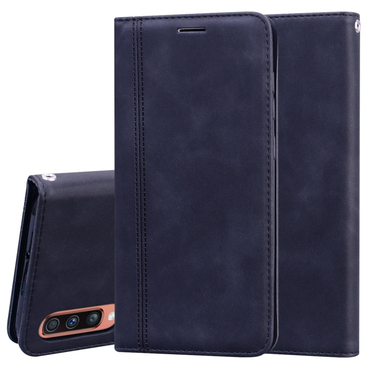 Frosted Business Magnetic Horizontal Flip PU Leather Case with Holder & Card Slot & Lanyard, For Samsung Galaxy A50, For Samsung Galaxy A51, For Samsung Galaxy A70, For Samsung Galaxy A71