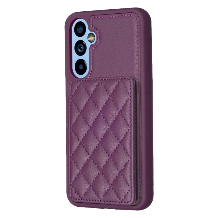 BF25 Square Plaid Card Bag Holder Phone Case, For Samsung Galaxy A14 4G / 5G, For Samsung Galaxy A34, For Samsung Galaxy A54 5G
