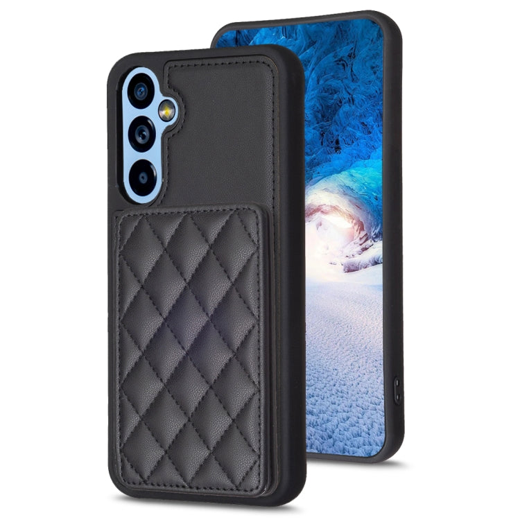 BF25 Square Plaid Card Bag Holder Phone Case, For Samsung Galaxy A14 4G / 5G, For Samsung Galaxy A34, For Samsung Galaxy A54 5G