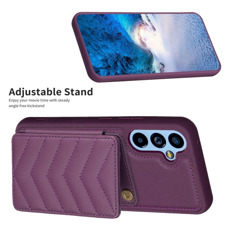 BF26 Wave Pattern Card Bag Holder Phone Case, For Samsung Galaxy A14 4G / 5G, For Samsung Galaxy A34, For Samsung Galaxy A54 5G