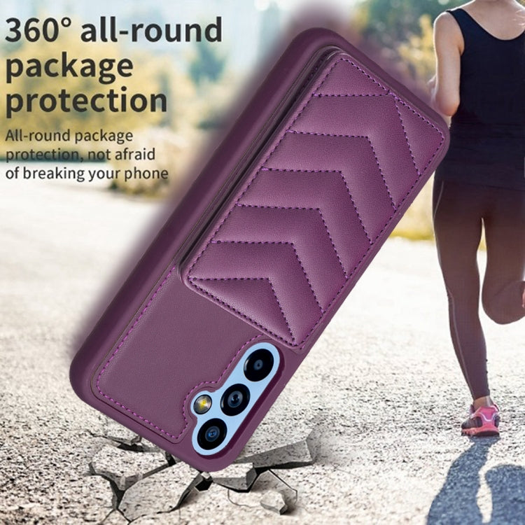 BF26 Wave Pattern Card Bag Holder Phone Case, For Samsung Galaxy A14 4G / 5G, For Samsung Galaxy A34, For Samsung Galaxy A54 5G