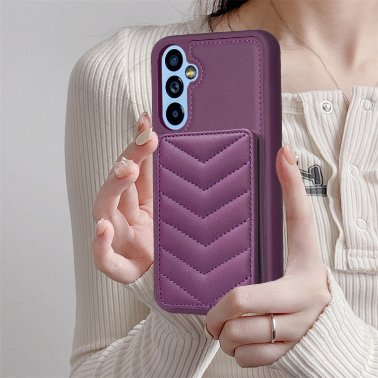 BF26 Wave Pattern Card Bag Holder Phone Case, For Samsung Galaxy A14 4G / 5G, For Samsung Galaxy A34, For Samsung Galaxy A54 5G