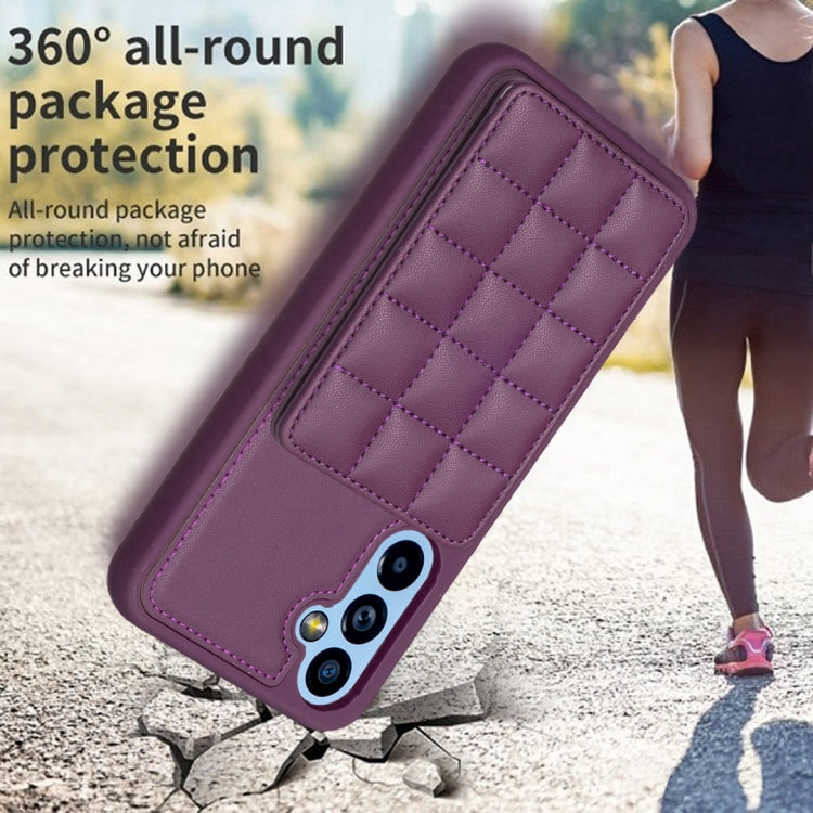 Grid Card Slot Holder Phone Case, For Samsung Galaxy A14 4G / 5G, For Samsung Galaxy A34, For Samsung Galaxy A54 5G