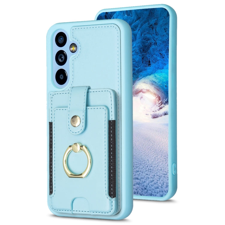 BF27 Metal Ring Card Bag Holder Phone Case, For Samsung Galaxy A14 4G / 5G, For Samsung Galaxy A34, For Samsung Galaxy A54 5G
