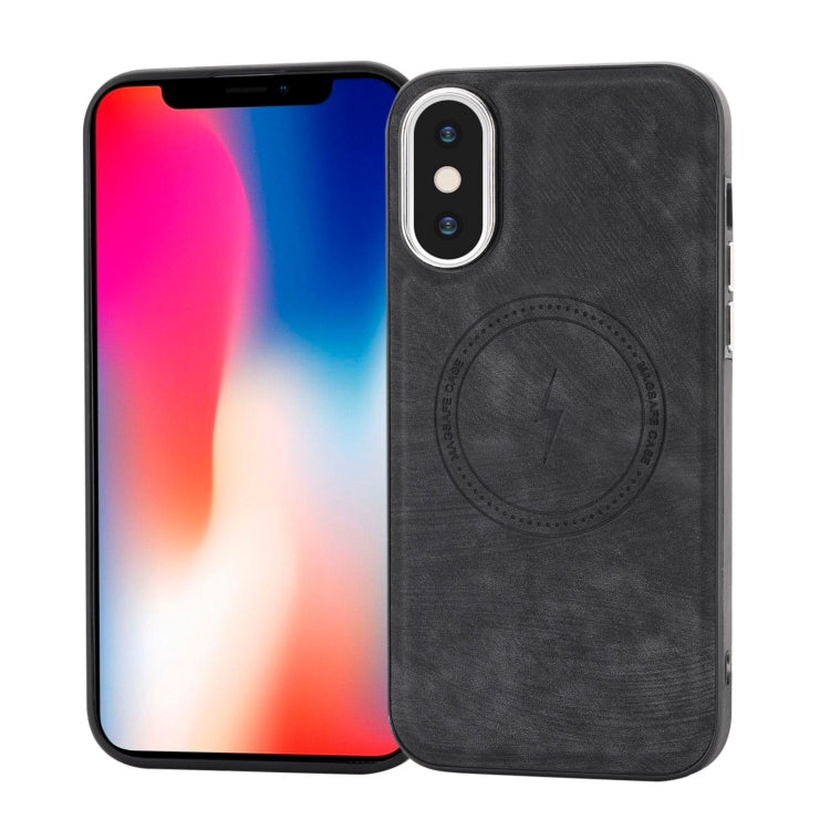 Side PU Hybrid TPU Magsafe Phone Case, For iPhone 11, For iPhone 11 Pro, For iPhone XR, For iPhone XS Max, For iPhone XS /X, For iPhone 8 Plus / 7 Plus