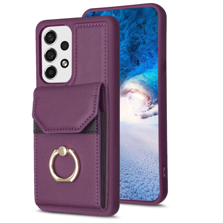 BF29 Organ Card Bag Ring Holder Phone Case, For Samsung Galaxy A14 4G/5G, For Samsung Galaxy A34 5G, For Samsung Galaxy A54 5G, For Samsung Galaxy S23 Ultra 5G, For Samsung Galaxy A53 5G, For Samsung Galaxy A13 4G/5G, For Samsung Galaxy S22 Ultra 5G   ...