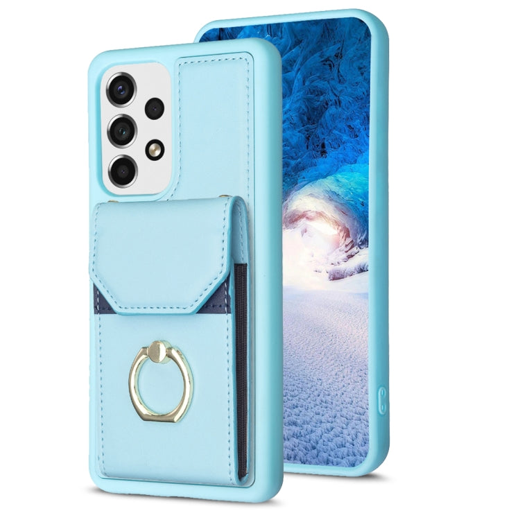 BF29 Organ Card Bag Ring Holder Phone Case, For Samsung Galaxy A14 4G/5G, For Samsung Galaxy A34 5G, For Samsung Galaxy A54 5G, For Samsung Galaxy S23 Ultra 5G, For Samsung Galaxy A53 5G, For Samsung Galaxy A13 4G/5G, For Samsung Galaxy S22 Ultra 5G   ...