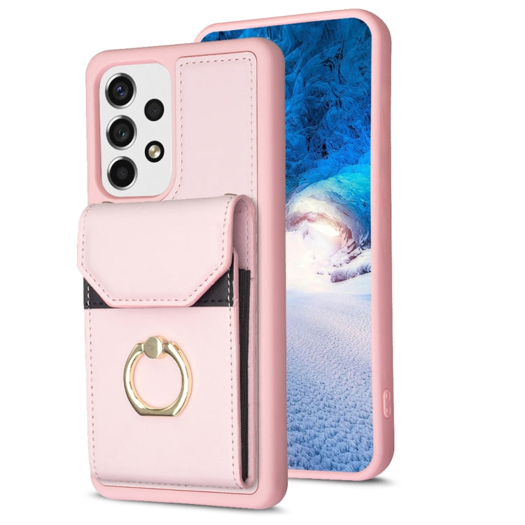 BF29 Organ Card Bag Ring Holder Phone Case, For Samsung Galaxy A52, For Samsung Galaxy S21 5G, For Samsung Galaxy S21+ 5G, For Samsung Galaxy S21 Ultra 5G, For Samsung Galaxy A12