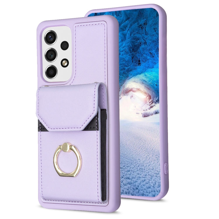 BF29 Organ Card Bag Ring Holder Phone Case, For Samsung Galaxy A14 4G/5G, For Samsung Galaxy A34 5G, For Samsung Galaxy A54 5G, For Samsung Galaxy S23 Ultra 5G, For Samsung Galaxy A53 5G, For Samsung Galaxy A13 4G/5G, For Samsung Galaxy S22 Ultra 5G   ...
