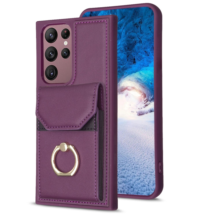 BF29 Organ Card Bag Ring Holder Phone Case, For Samsung Galaxy A14 4G/5G, For Samsung Galaxy A34 5G, For Samsung Galaxy A54 5G, For Samsung Galaxy S23 Ultra 5G, For Samsung Galaxy A53 5G, For Samsung Galaxy A13 4G/5G, For Samsung Galaxy S22 Ultra 5G   ...