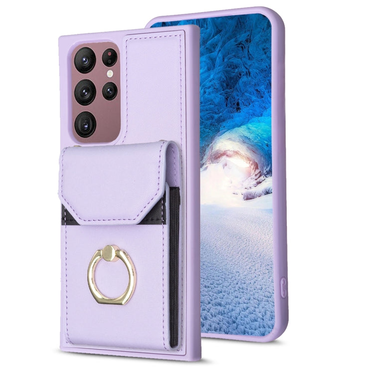 BF29 Organ Card Bag Ring Holder Phone Case, For Samsung Galaxy A14 4G/5G, For Samsung Galaxy A34 5G, For Samsung Galaxy A54 5G, For Samsung Galaxy S23 Ultra 5G, For Samsung Galaxy A53 5G, For Samsung Galaxy A13 4G/5G, For Samsung Galaxy S22 Ultra 5G   ...