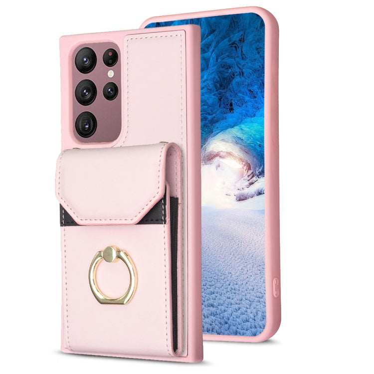BF29 Organ Card Bag Ring Holder Phone Case, For Samsung Galaxy A14 4G/5G, For Samsung Galaxy A34 5G, For Samsung Galaxy A54 5G, For Samsung Galaxy S23 Ultra 5G, For Samsung Galaxy A53 5G, For Samsung Galaxy A13 4G/5G, For Samsung Galaxy S22 Ultra 5G   ...