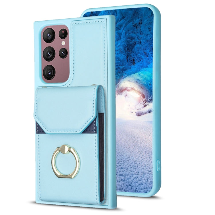 BF29 Organ Card Bag Ring Holder Phone Case, For Samsung Galaxy A14 4G/5G, For Samsung Galaxy A34 5G, For Samsung Galaxy A54 5G, For Samsung Galaxy S23 Ultra 5G, For Samsung Galaxy A53 5G, For Samsung Galaxy A13 4G/5G, For Samsung Galaxy S22 Ultra 5G   ...