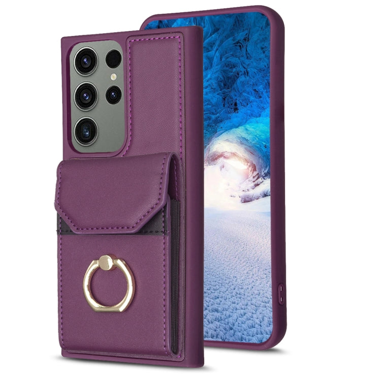 BF29 Organ Card Bag Ring Holder Phone Case, For Samsung Galaxy A14 4G/5G, For Samsung Galaxy A34 5G, For Samsung Galaxy A54 5G, For Samsung Galaxy S23 Ultra 5G, For Samsung Galaxy A53 5G, For Samsung Galaxy A13 4G/5G, For Samsung Galaxy S22 Ultra 5G   ...