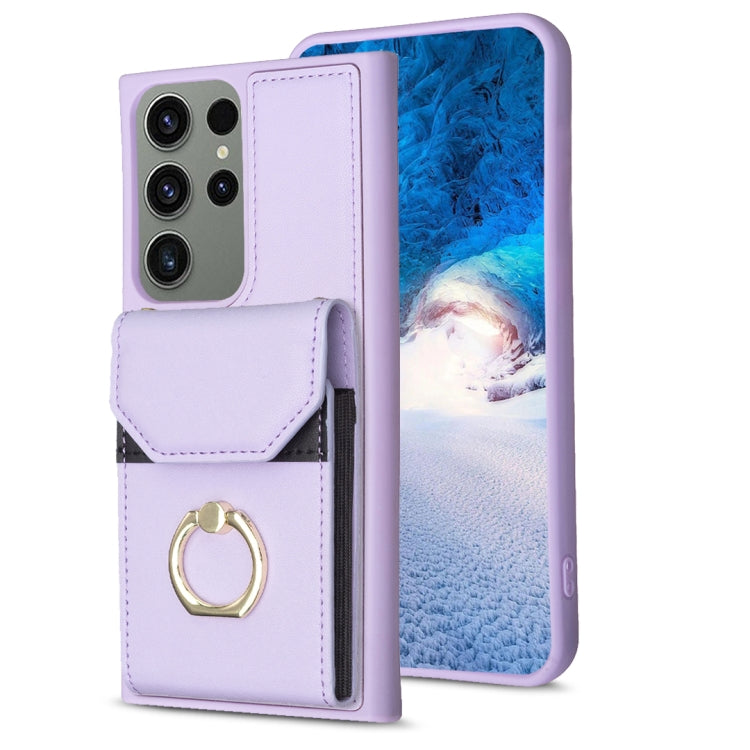 BF29 Organ Card Bag Ring Holder Phone Case, For Samsung Galaxy A14 4G/5G, For Samsung Galaxy A34 5G, For Samsung Galaxy A54 5G, For Samsung Galaxy S23 Ultra 5G, For Samsung Galaxy A53 5G, For Samsung Galaxy A13 4G/5G, For Samsung Galaxy S22 Ultra 5G   ...