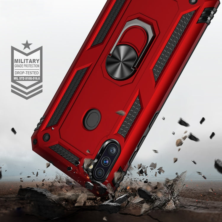 Shockproof TPU + PC Protective Case with 360 Degree Rotating Holder, For Galaxy A11 US