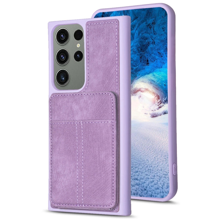 BF28 Frosted Card Bag Phone Case with Holder, For Samsung Galaxy A14 4G/5G, For Samsung Galaxy A34 5G, For Samsung Galaxy A54 5G, For Samsung Galaxy S23 Ultra 5G, For Samsung Galaxy A53 5G, For Samsung Galaxy A13 4G/5G, For Samsung Galaxy S22 Ultra 5G ...