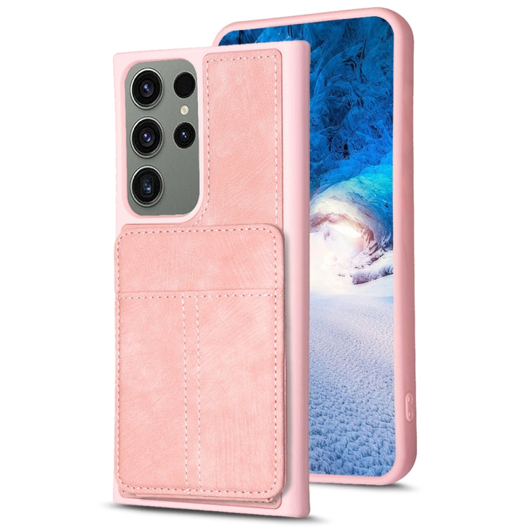 BF28 Frosted Card Bag Phone Case with Holder, For Samsung Galaxy A14 4G/5G, For Samsung Galaxy A34 5G, For Samsung Galaxy A54 5G, For Samsung Galaxy S23 Ultra 5G, For Samsung Galaxy A53 5G, For Samsung Galaxy A13 4G/5G, For Samsung Galaxy S22 Ultra 5G ...