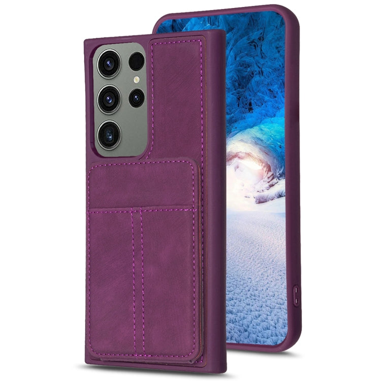 BF28 Frosted Card Bag Phone Case with Holder, For Samsung Galaxy A14 4G/5G, For Samsung Galaxy A34 5G, For Samsung Galaxy A54 5G, For Samsung Galaxy S23 Ultra 5G, For Samsung Galaxy A53 5G, For Samsung Galaxy A13 4G/5G, For Samsung Galaxy S22 Ultra 5G ...