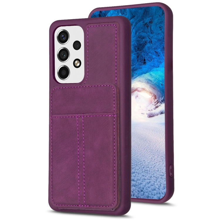 BF28 Frosted Card Bag Phone Case with Holder, For Samsung Galaxy A14 4G/5G, For Samsung Galaxy A34 5G, For Samsung Galaxy A54 5G, For Samsung Galaxy S23 Ultra 5G, For Samsung Galaxy A53 5G, For Samsung Galaxy A13 4G/5G, For Samsung Galaxy S22 Ultra 5G ...