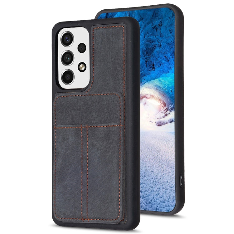 BF28 Frosted Card Bag Phone Case with Holder, For Samsung Galaxy A14 4G/5G, For Samsung Galaxy A34 5G, For Samsung Galaxy A54 5G, For Samsung Galaxy S23 Ultra 5G, For Samsung Galaxy A53 5G, For Samsung Galaxy A13 4G/5G, For Samsung Galaxy S22 Ultra 5G ...