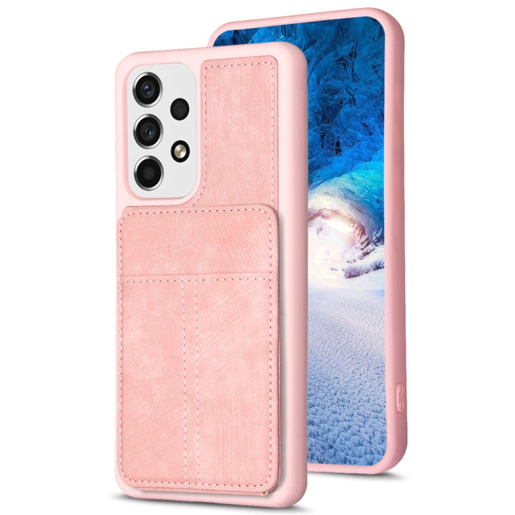 BF28 Frosted Card Bag Phone Case with Holder, For Samsung Galaxy A14 4G/5G, For Samsung Galaxy A34 5G, For Samsung Galaxy A54 5G, For Samsung Galaxy S23 Ultra 5G, For Samsung Galaxy A53 5G, For Samsung Galaxy A13 4G/5G, For Samsung Galaxy S22 Ultra 5G ...