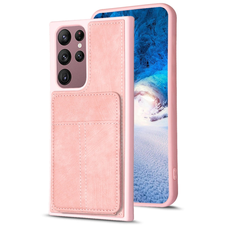 BF28 Frosted Card Bag Phone Case with Holder, For Samsung Galaxy A14 4G/5G, For Samsung Galaxy A34 5G, For Samsung Galaxy A54 5G, For Samsung Galaxy S23 Ultra 5G, For Samsung Galaxy A53 5G, For Samsung Galaxy A13 4G/5G, For Samsung Galaxy S22 Ultra 5G ...