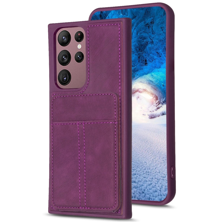 BF28 Frosted Card Bag Phone Case with Holder, For Samsung Galaxy A14 4G/5G, For Samsung Galaxy A34 5G, For Samsung Galaxy A54 5G, For Samsung Galaxy S23 Ultra 5G, For Samsung Galaxy A53 5G, For Samsung Galaxy A13 4G/5G, For Samsung Galaxy S22 Ultra 5G ...