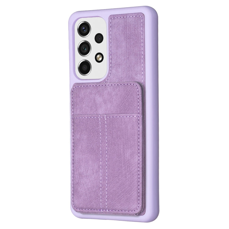 BF28 Frosted Card Bag Phone Case with Holder, For Samsung Galaxy A52, For Samsung Galaxy S21 5G, For Samsung Galaxy S21+ 5G, For Samsung Galaxy S21 Ultra 5G