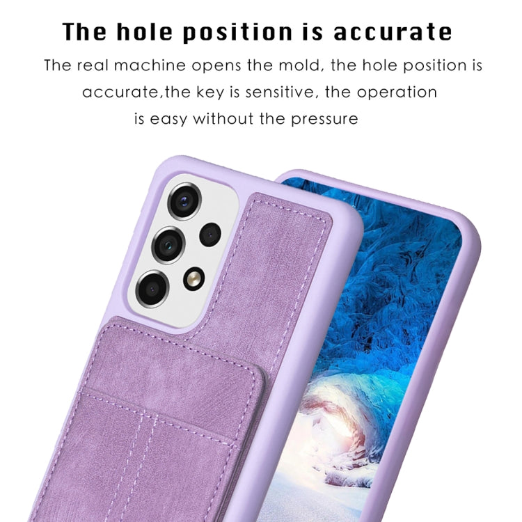 BF28 Frosted Card Bag Phone Case with Holder, For Samsung Galaxy A52, For Samsung Galaxy S21 5G, For Samsung Galaxy S21+ 5G, For Samsung Galaxy S21 Ultra 5G