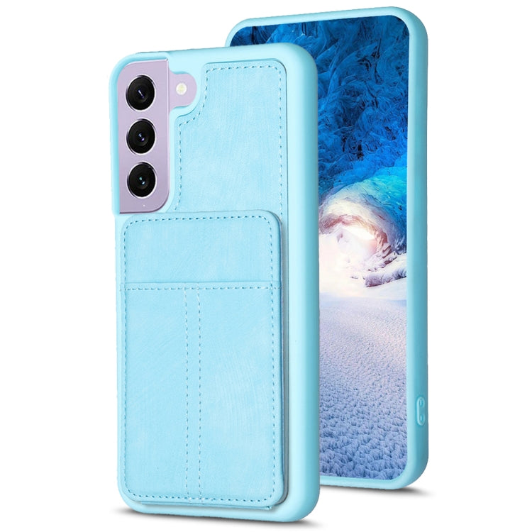 BF28 Frosted Card Bag Phone Case with Holder, For Samsung Galaxy A52, For Samsung Galaxy S21 5G, For Samsung Galaxy S21+ 5G, For Samsung Galaxy S21 Ultra 5G