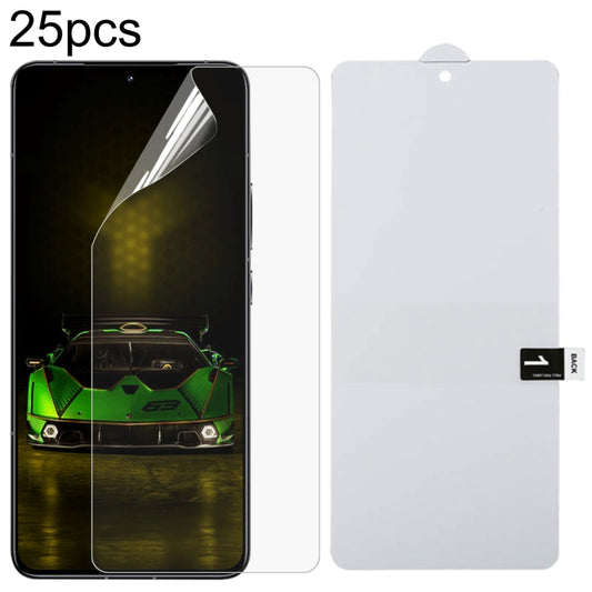 25pcs Full Screen Protector Explosion-proof Hydrogel Film, For Xiaomi Redmi K70 Pro Lamborghini, For Xiaomi Poco X6 Neo, For Xiaomi Redmi A3, For Xiaomi Redmi K70 / K70E, For Xiaomi Poco X6 5G, For Xiaomi 14 Pro / 14 Ultra, For Xiaomi 14               ...