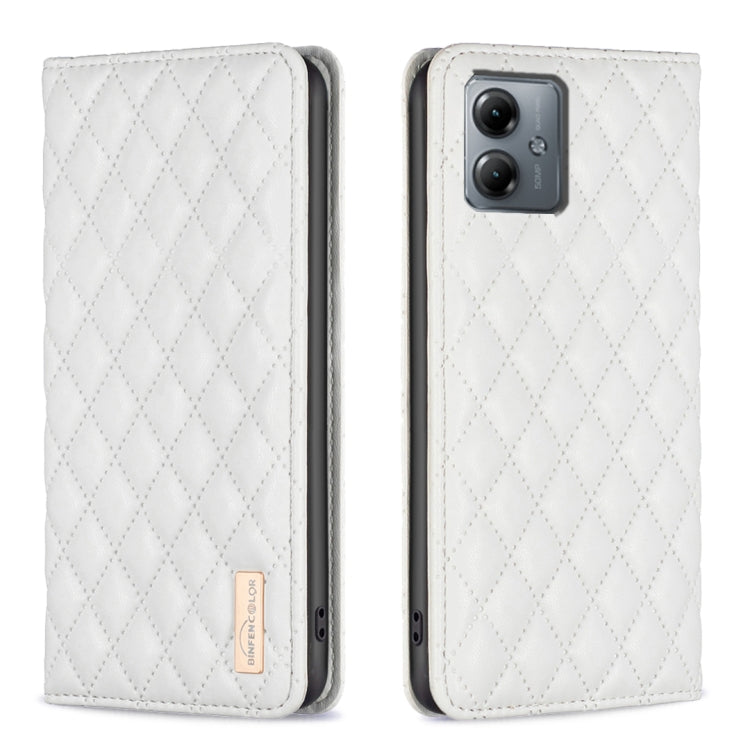 Diamond Lattice Magnetic Leather Flip Phone Case, For Motorola Moto G54 5G EU Edition, For Motorola Edge 40 Neo, For Motorola Moto G14 4G