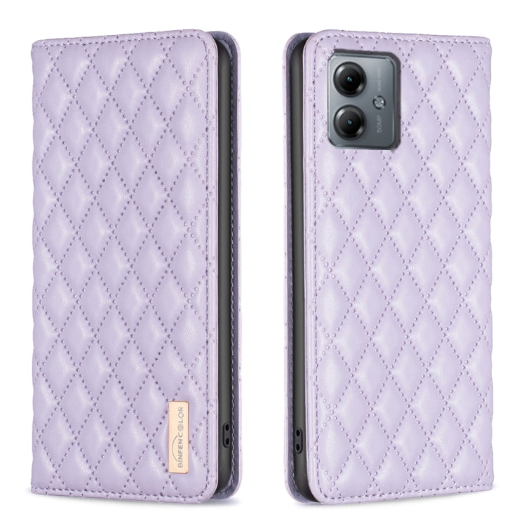 Diamond Lattice Magnetic Leather Flip Phone Case, For Motorola Moto G54 5G EU Edition, For Motorola Edge 40 Neo, For Motorola Moto G14 4G