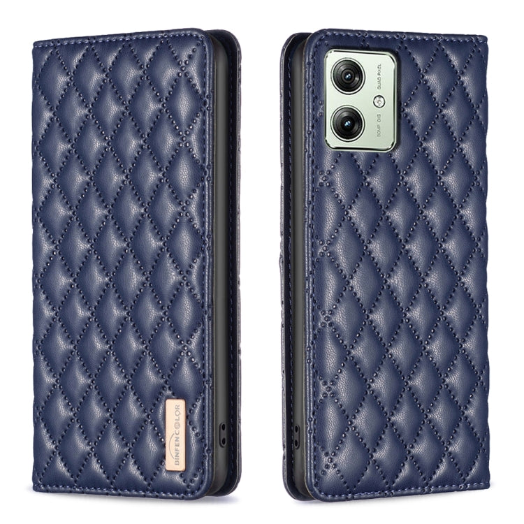 Diamond Lattice Magnetic Leather Flip Phone Case, For Motorola Moto G54 5G EU Edition, For Motorola Edge 40 Neo, For Motorola Moto G14 4G