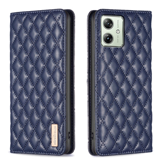 Diamond Lattice Magnetic Leather Flip Phone Case, For Motorola Moto G54 5G EU Edition, For Motorola Edge 40 Neo, For Motorola Moto G14 4G