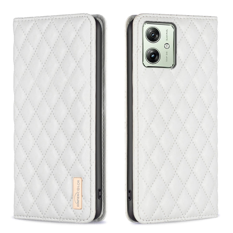 Diamond Lattice Magnetic Leather Flip Phone Case, For Motorola Moto G54 5G EU Edition, For Motorola Edge 40 Neo, For Motorola Moto G14 4G