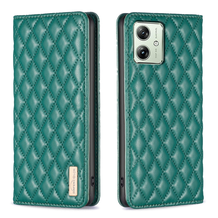 Diamond Lattice Magnetic Leather Flip Phone Case, For Motorola Moto G54 5G EU Edition, For Motorola Edge 40 Neo, For Motorola Moto G14 4G