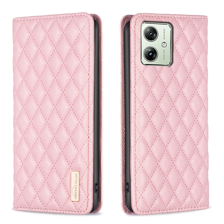 Diamond Lattice Magnetic Leather Flip Phone Case, For Motorola Moto G54 5G EU Edition, For Motorola Edge 40 Neo, For Motorola Moto G14 4G