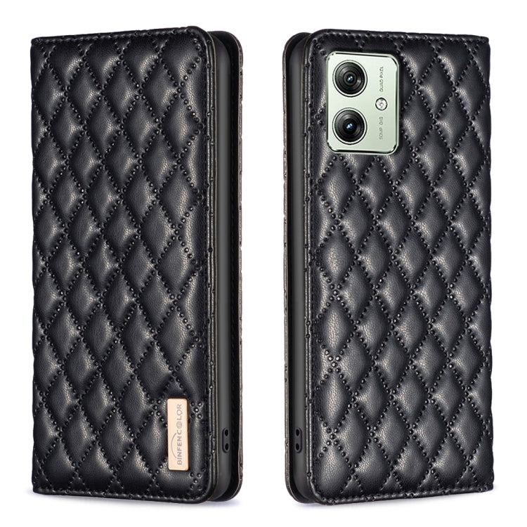 Diamond Lattice Magnetic Leather Flip Phone Case, For Motorola Moto G54 5G EU Edition, For Motorola Edge 40 Neo, For Motorola Moto G14 4G