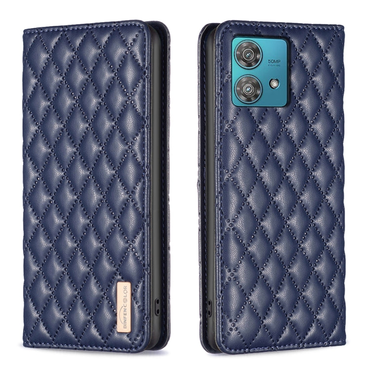 Diamond Lattice Magnetic Leather Flip Phone Case, For Motorola Moto G54 5G EU Edition, For Motorola Edge 40 Neo, For Motorola Moto G14 4G