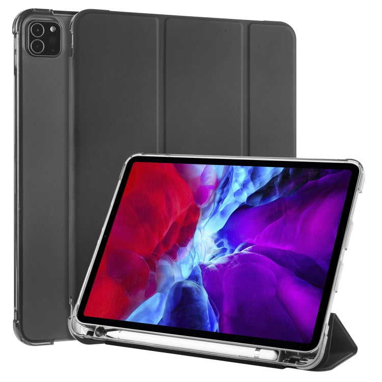 3-folding Horizontal Flip PU Leather + Shockproof TPU Case with Holder & Pen Slot, For iPad Pro 11 (2020) / iPad Pro 11(2018), For iPad Air 13 2025 / 2024 / iPad Pro 12.9 (2020) / iPad Pro 12.9(2018), For iPad 10.2 2021 / 2020 / 2019                   ...