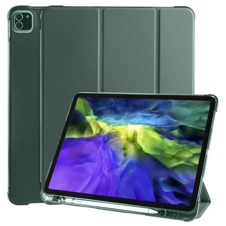 3-folding Horizontal Flip PU Leather + Shockproof TPU Case with Holder & Pen Slot, For iPad Pro 11 (2020) / iPad Pro 11(2018), For iPad Air 13 2025 / 2024 / iPad Pro 12.9 (2020) / iPad Pro 12.9(2018), For iPad 10.2 2021 / 2020 / 2019                   ...