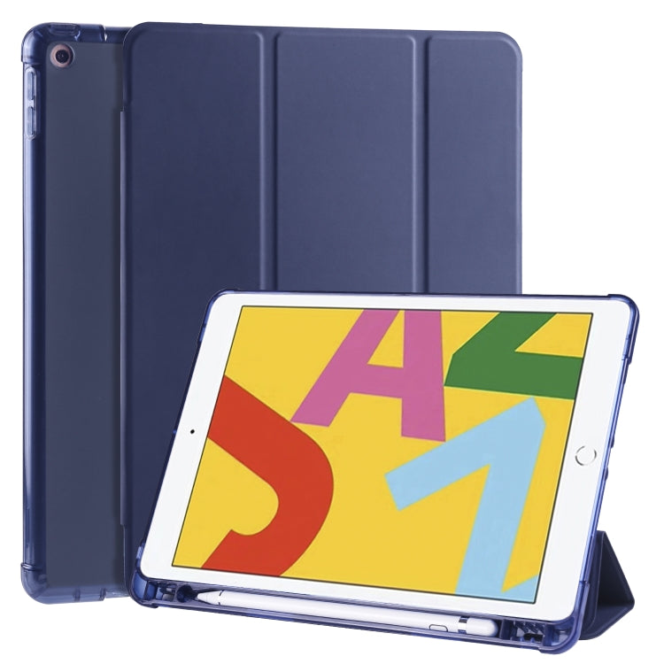 3-folding Horizontal Flip PU Leather + Shockproof TPU Case with Holder & Pen Slot, For iPad Pro 11 (2020) / iPad Pro 11(2018), For iPad Air 13 2025 / 2024 / iPad Pro 12.9 (2020) / iPad Pro 12.9(2018), For iPad 10.2 2021 / 2020 / 2019                   ...