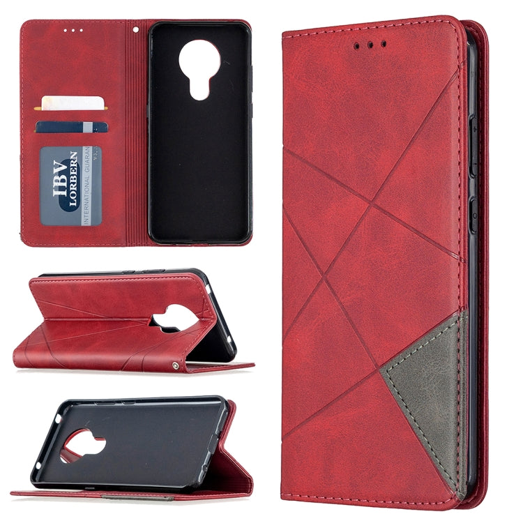Lamb Texture Prismatic Hidden Magnetic Horizontal Flip Leather Case with Bracket & Card Slots & Wallet, For Xiaomi Redmi Note 9, For Huawei P smart 2020, For Nokia 5.3