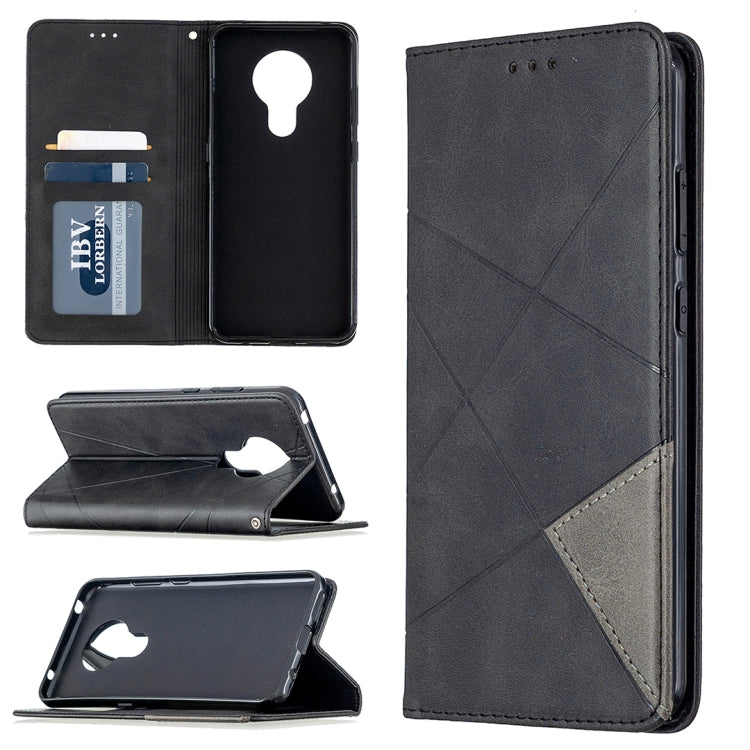 Lamb Texture Prismatic Hidden Magnetic Horizontal Flip Leather Case with Bracket & Card Slots & Wallet, For Xiaomi Redmi Note 9, For Huawei P smart 2020, For Nokia 5.3